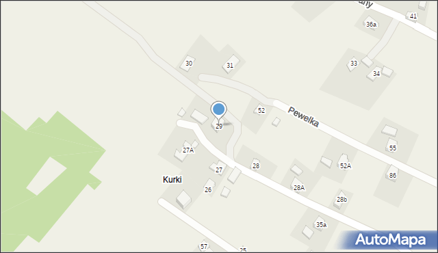 Pewelka, Pewelka, 29, mapa Pewelka