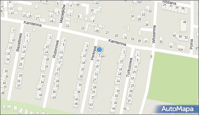 Piekary Śląskie, Perłowa, 9, mapa Piekary Śląskie