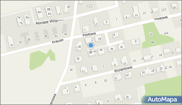 Pierwoszyno, Perłowa, 4, mapa Pierwoszyno