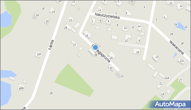 Płock, Pedagogiczna, 18, mapa Płock