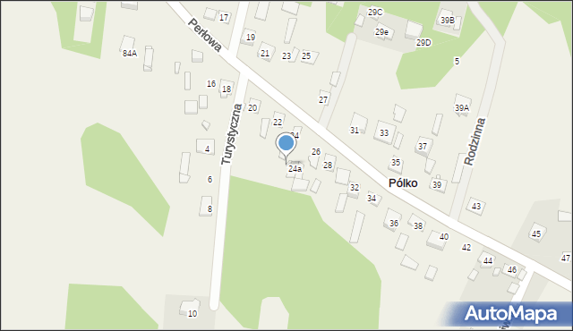 Pólko, Perłowa, 26A, mapa Pólko