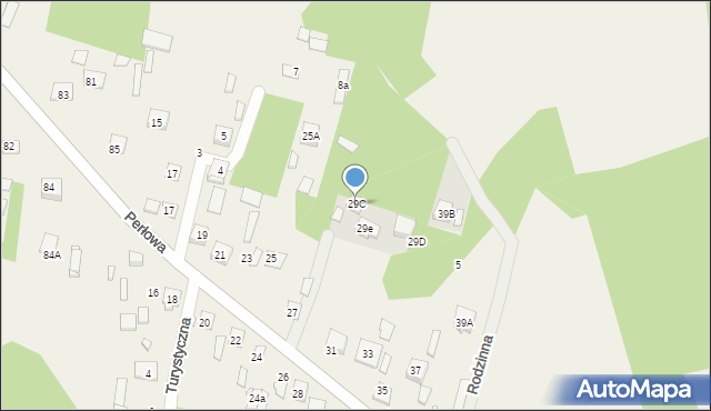 Pólko, Perłowa, 29C, mapa Pólko