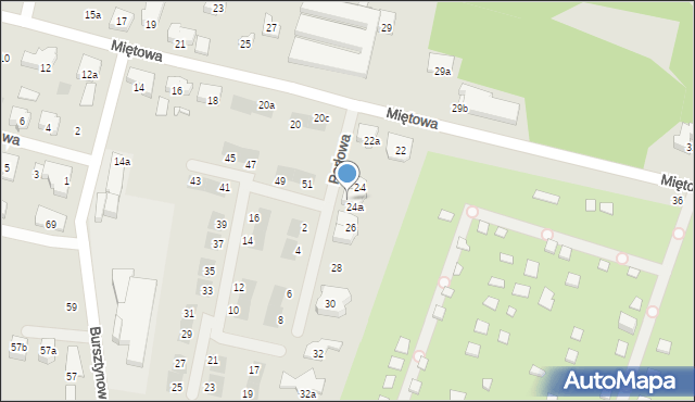 Poznań, Perłowa, 3, mapa Poznania