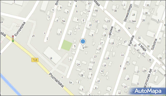 Pruszków, Pętelki, 4, mapa Pruszków