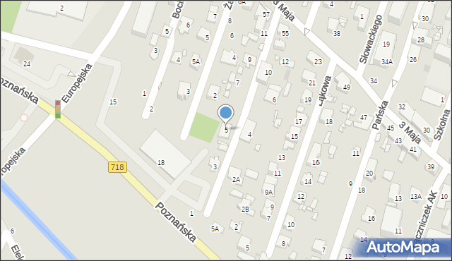 Pruszków, Pętelki, 5, mapa Pruszków