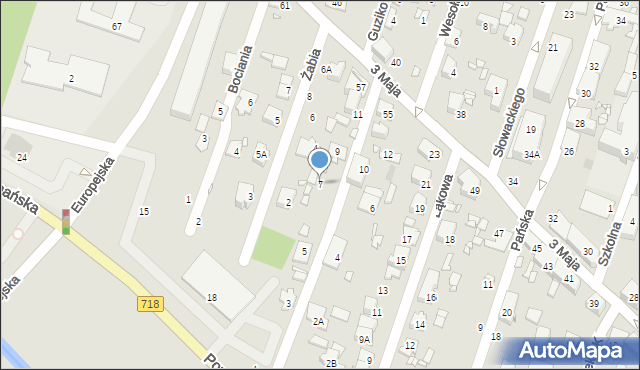 Pruszków, Pętelki, 7, mapa Pruszków