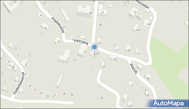 Przemyśl, Pelczara Józefa Sebastiana, bp., 6, mapa Przemyśla