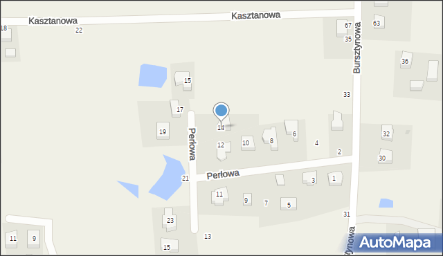 Przodkowo, Perłowa, 14, mapa Przodkowo