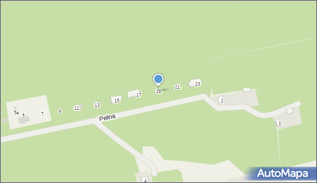 Puste Łąki, Pełna, 19, mapa Puste Łąki