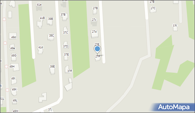 Radom, Perzanowskiej Stefanii, dr., 27F, mapa Radomia