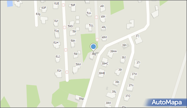 Radom, Perzanowskiej Stefanii, dr., 39g, mapa Radomia