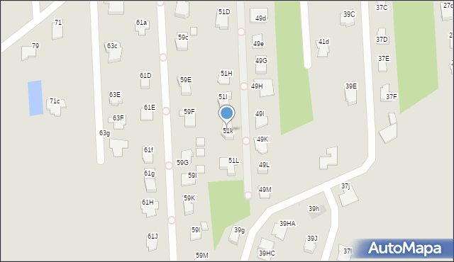 Radom, Perzanowskiej Stefanii, dr., 51k, mapa Radomia