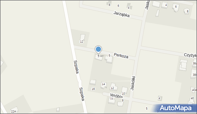 Rakownia, Perkoza, 7, mapa Rakownia