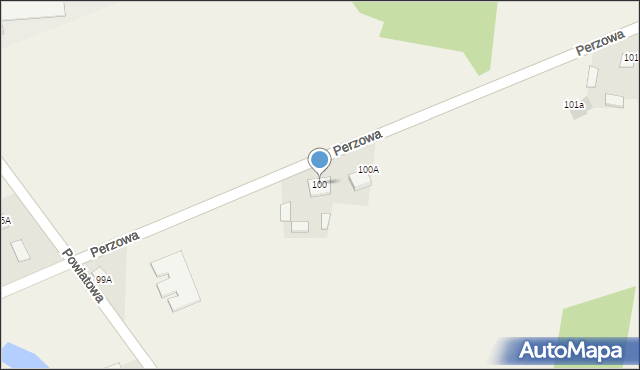 Ruda Strawczyńska, Perzowa, 4, mapa Ruda Strawczyńska