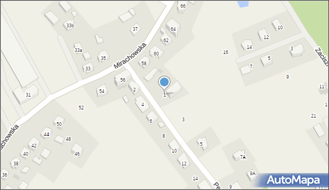 Sierakowice, Peplińskiego Antoniego, ks., 1, mapa Sierakowice