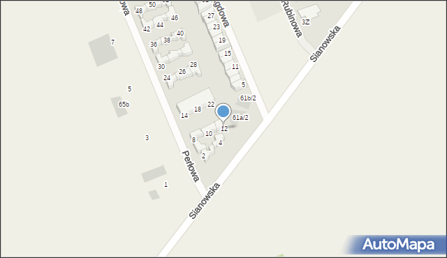 Skwierzynka, Perłowa, 12, mapa Skwierzynka