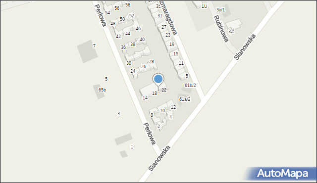 Skwierzynka, Perłowa, 20, mapa Skwierzynka