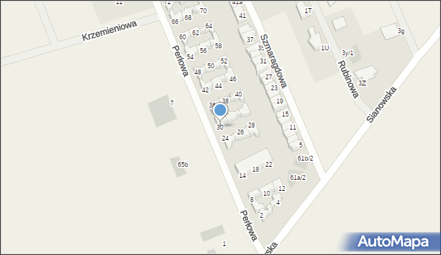 Skwierzynka, Perłowa, 30, mapa Skwierzynka