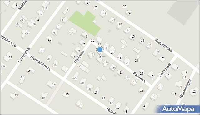 Sochaczew, Perłowa, 6, mapa Sochaczew