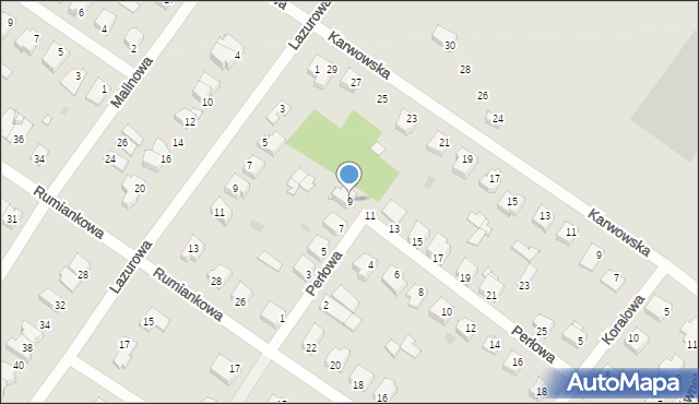 Sochaczew, Perłowa, 9, mapa Sochaczew