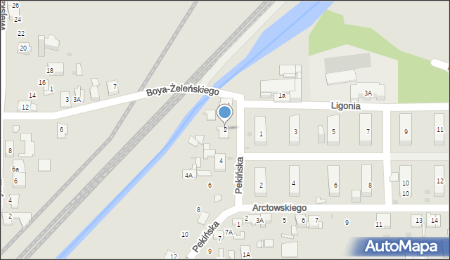 Sosnowiec, Pekińska, 2, mapa Sosnowca