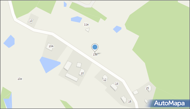 Stara Huta, Perłowa, 13b, mapa Stara Huta