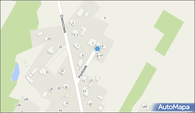 Stare Grabie, Perłowa, 6, mapa Stare Grabie