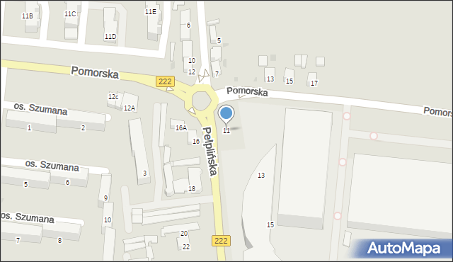 Starogard Gdański, Pelplińska, 11, mapa Starogard Gdański