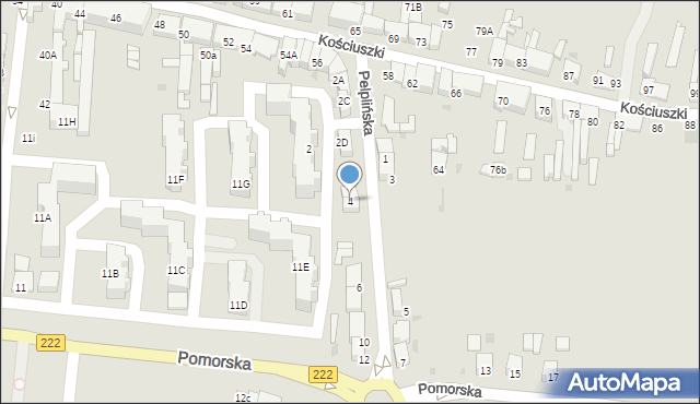 Starogard Gdański, Pelplińska, 4, mapa Starogard Gdański