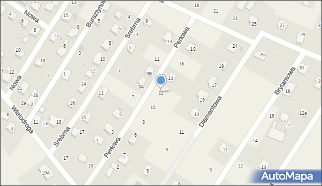 Suszec, Perłowa, 12, mapa Suszec