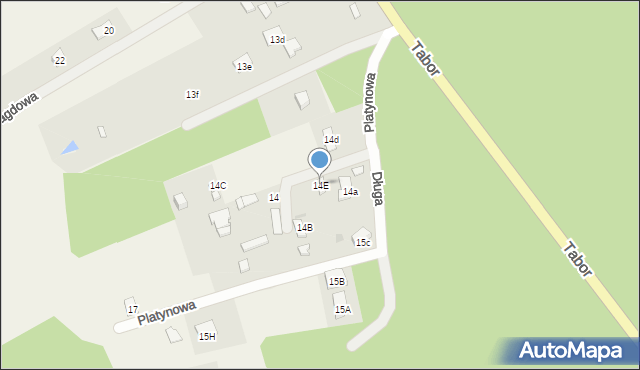 Tabor, Perłowa, 12, mapa Tabor