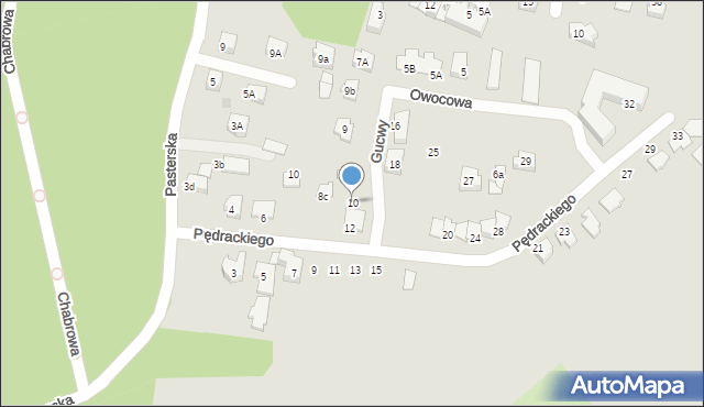 Tarnów, Pędrackiego Józefa, 10, mapa Tarnów