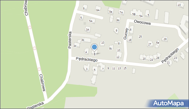 Tarnów, Pędrackiego Józefa, 6, mapa Tarnów