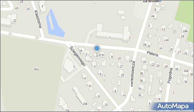 Tomaszów Lubelski, Petera Janusza, 4, mapa Tomaszów Lubelski