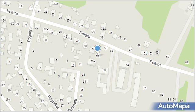 Tomaszów Lubelski, Petera Janusza, 56, mapa Tomaszów Lubelski