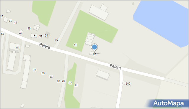 Tomaszów Lubelski, Petera Janusza, 65, mapa Tomaszów Lubelski