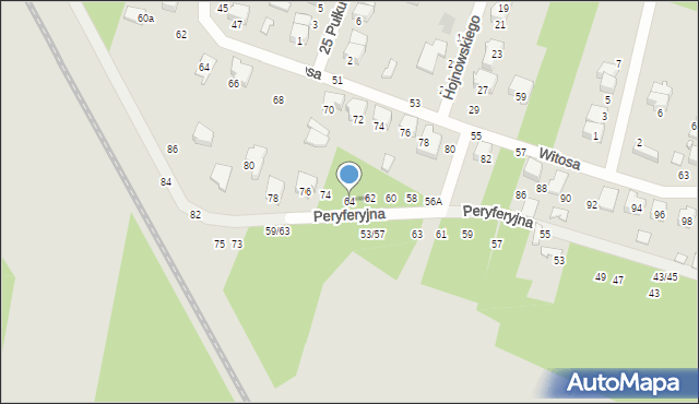 Tomaszów Mazowiecki, Peryferyjna, 64, mapa Tomaszów Mazowiecki