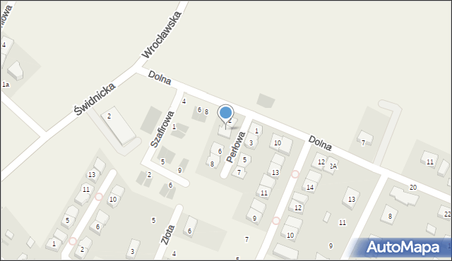 Tyniec Mały, Perłowa, 4, mapa Tyniec Mały