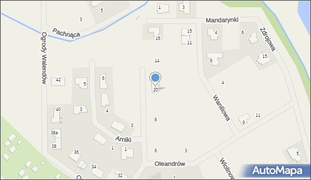 Walendów, Peonii, 10, mapa Walendów