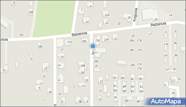 Warszawa, Perlicza, 18, mapa Warszawy