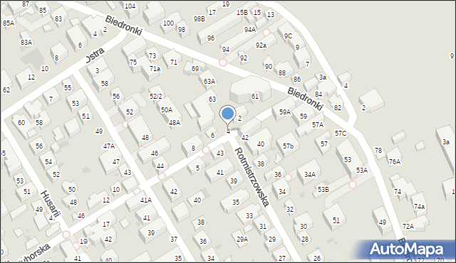 Warszawa, Petyhorska, 4, mapa Warszawy