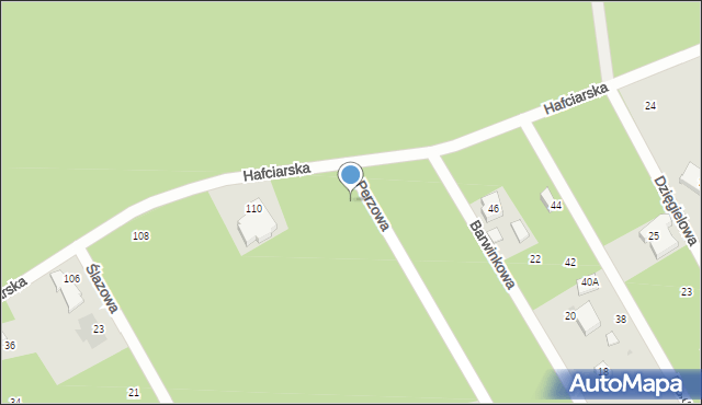Warszawa, Perzowa, 39, mapa Warszawy