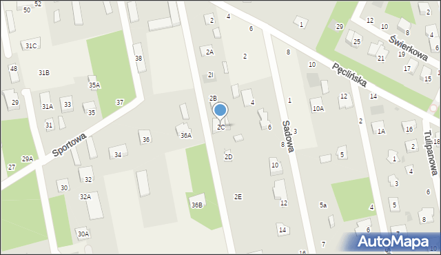 Wiązowna, Pęclińska, 2C, mapa Wiązowna