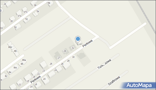 Witkowo Drugie, Perłowa, 35, mapa Witkowo Drugie