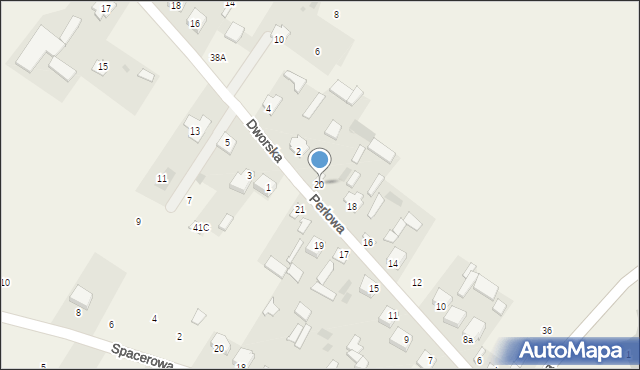 Wołyńce, Perłowa, 20, mapa Wołyńce