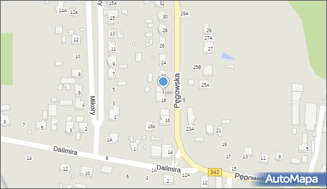 Wrocław, Pęgowska, 20, mapa Wrocławia