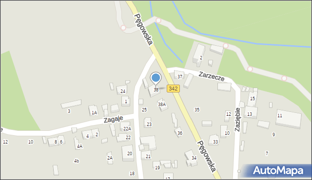 Wrocław, Pęgowska, 38, mapa Wrocławia