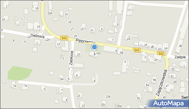 Wrocław, Pęgowska, 8, mapa Wrocławia
