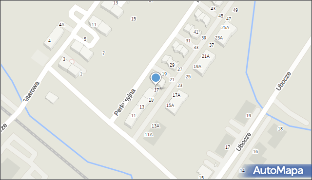 Wrocław, Perkusyjna, 17, mapa Wrocławia