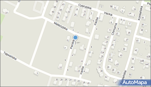 Wrocław, Perska, 2, mapa Wrocławia